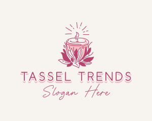 Candle Light Floral logo design