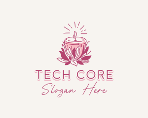 Candle Light Floral logo design