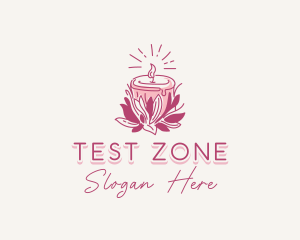 Candle Light Floral logo design