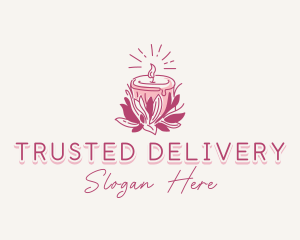 Candle Light Floral logo design