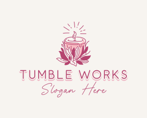 Candle Light Floral logo design