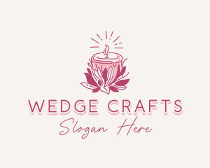 Candle Light Floral logo design