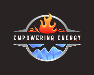  Fire Ice Exhaust HVAC logo design