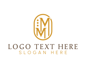 Elegant Creative Company Letter MM logo