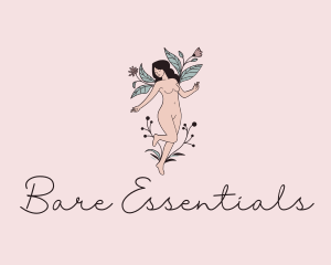 Nude Woman Flower logo