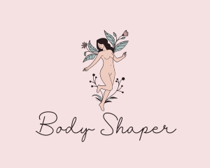 Nude Woman Flower logo design