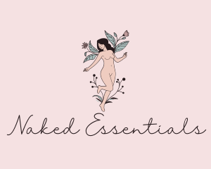 Nude Woman Flower logo design