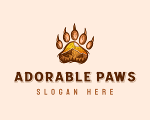 Mountain Bear Paw logo design