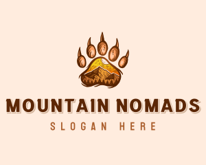 Mountain Bear Paw logo design