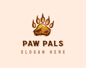 Mountain Bear Paw logo design