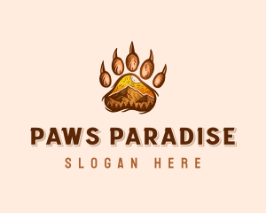 Mountain Bear Paw logo design