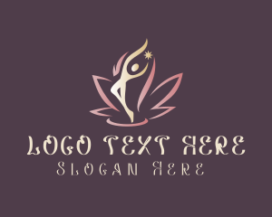 Human Lotus Flower logo