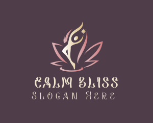 Human Lotus Flower logo design