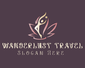 Human Lotus Flower logo