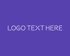 Typeface - Modern Neon Light logo design