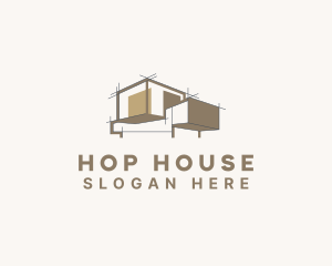 House Property Construction logo design