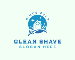 Sanitary Cleaning Squeegee logo design