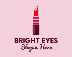 Bright Red Lipstick  logo design