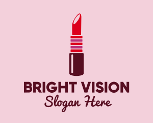 Bright Red Lipstick  logo design