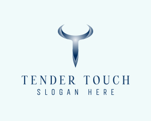 Letter T Generic Horn logo design