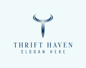 Letter T Generic Horn logo design