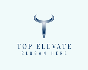 Letter T Generic Horn logo design