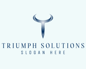 Letter T Generic Horn logo design