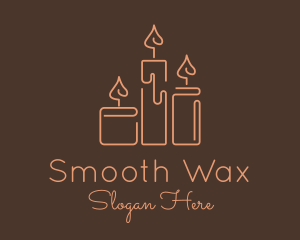 Wax Pillar Candle logo design