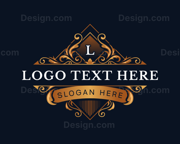 Floral Ornament Decorative Logo