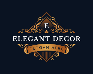 Floral Ornament Decorative logo design