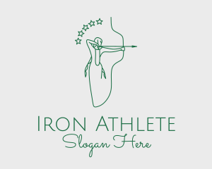 Olympic Archer Athlete logo design