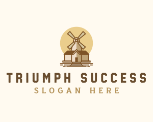 Flour Mill Production Logo