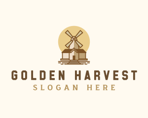 Flour Mill Production logo design