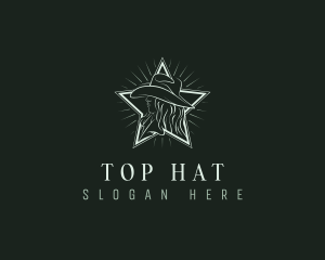 Cowgirl Star Hat logo design