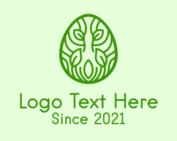 Organic Egg logo example 2