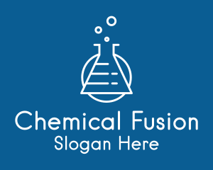 Chemical Flask Laboratory logo design