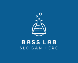 Chemical Flask Laboratory logo design