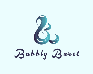 Stylish Ampersand Bubble logo design