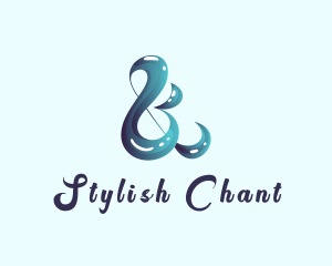 Stylish Ampersand Bubble logo design