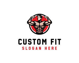 Bodybuilding Fitness Gym logo design