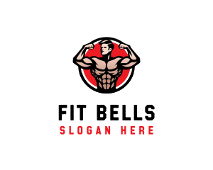 Bodybuilding Fitness Gym logo design