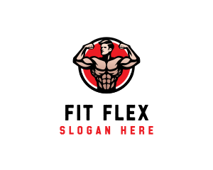 Bodybuilding Fitness Gym logo design