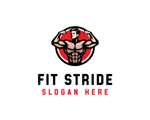 Bodybuilding Fitness Gym logo design