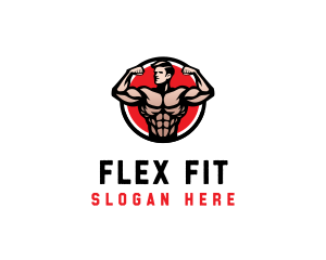 Bodybuilding Fitness Gym logo design