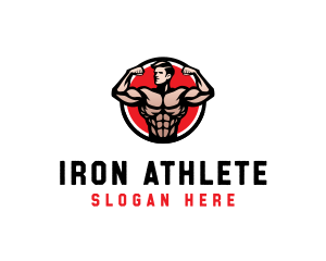 Bodybuilding Fitness Gym logo design