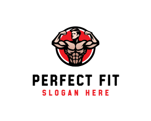 Bodybuilding Fitness Gym logo design