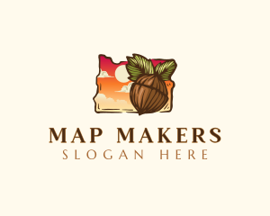 Oregon Hazelnut Farming logo design