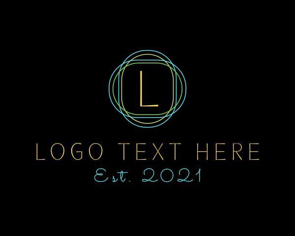 Neon logo example 4