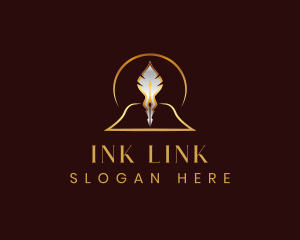 Feather Quill Pen logo design