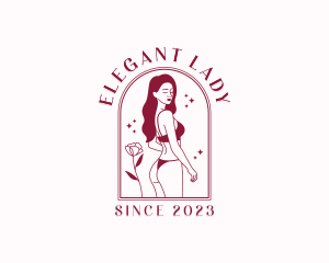 Woman Beauty Lingerie logo design